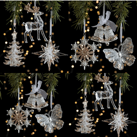 6pc Christmas Ornaments Package